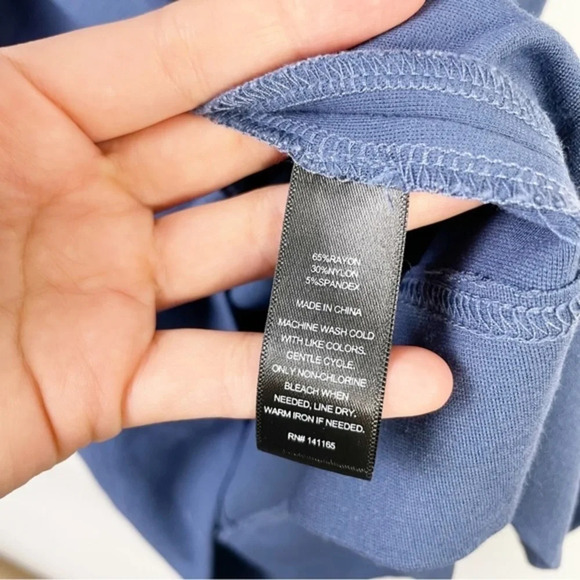 Harve Benard Blue Shift Dress With Pockets Size Small - Picture 6 of 7